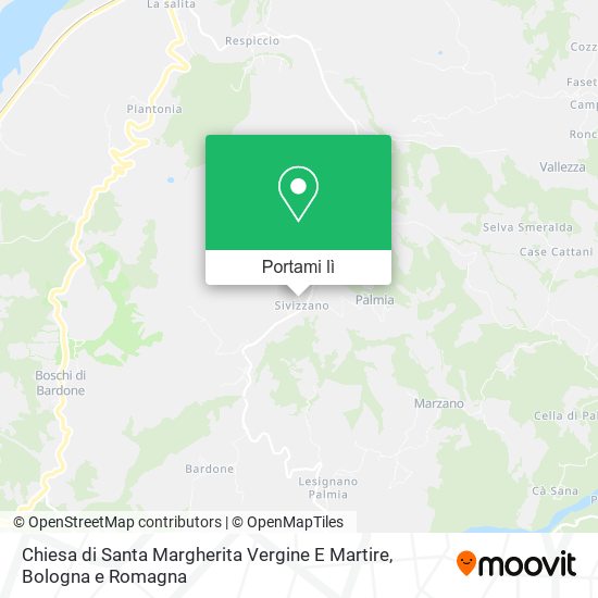 Mappa Chiesa di Santa Margherita Vergine E Martire