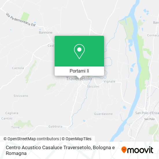 Mappa Centro Acustico Casaluce Traversetolo