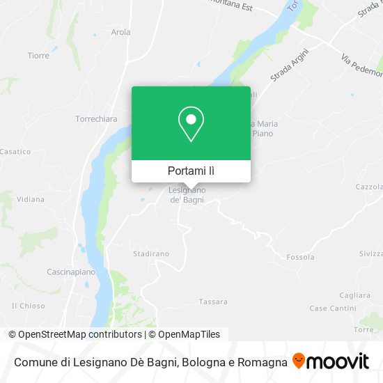 Mappa Comune di Lesignano Dè Bagni