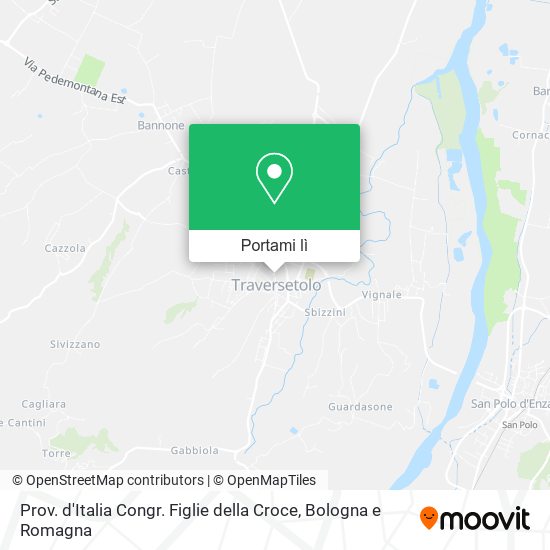 Mappa Prov. d'Italia Congr. Figlie della Croce