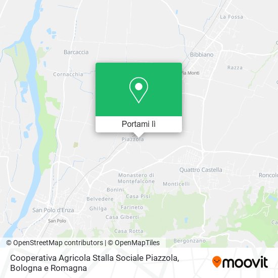 Mappa Cooperativa Agricola Stalla Sociale Piazzola