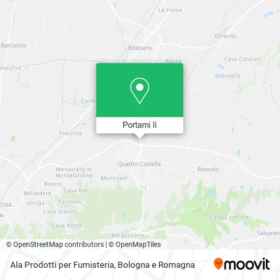 Mappa Ala Prodotti per Fumisteria