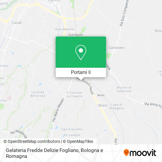 Mappa Gelateria Fredde Delizie Fogliano