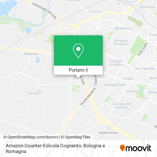 Mappa Amazon Counter-Edicola Cognento