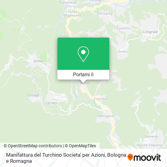 Mappa Manifattura del Turchino Societa' per Azioni