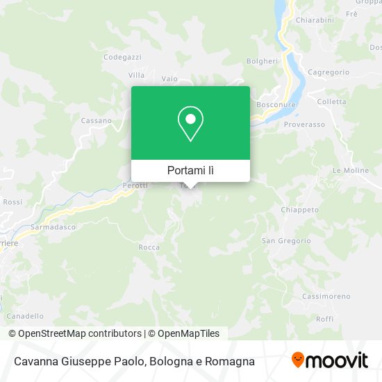 Mappa Cavanna Giuseppe Paolo