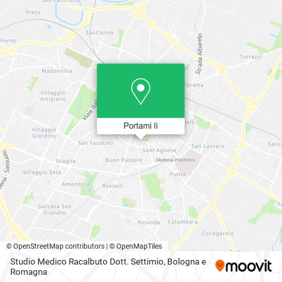 Mappa Studio Medico Racalbuto Dott. Settimio