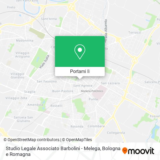Mappa Studio Legale Associato Barbolini - Melega