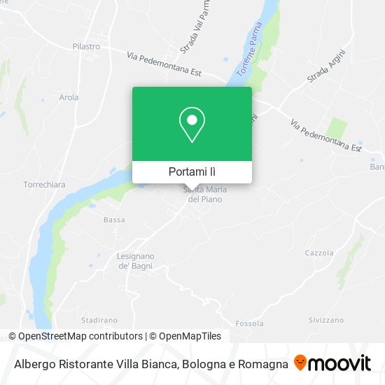 Mappa Albergo Ristorante Villa Bianca