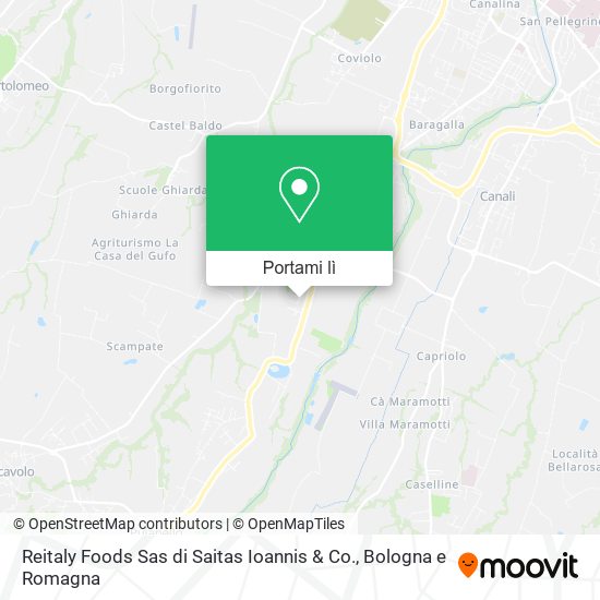 Mappa Reitaly Foods Sas di Saitas Ioannis & Co.