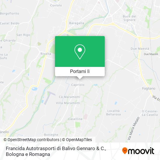 Mappa Francida Autotrasporti di Balivo Gennaro & C.
