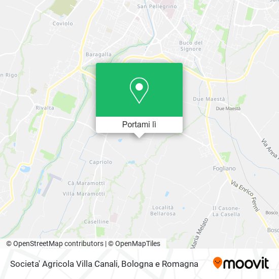 Mappa Societa' Agricola Villa Canali