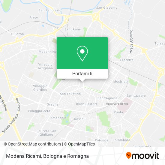 Mappa Modena Ricami