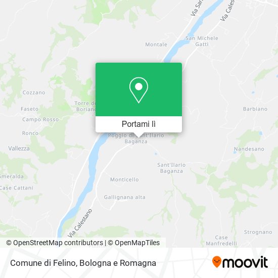 Mappa Comune di Felino