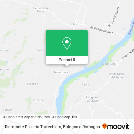 Mappa Ristorante Pizzeria Torrechiara