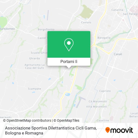 Mappa Associazione Sportiva Dilettantistica Cicli Gama