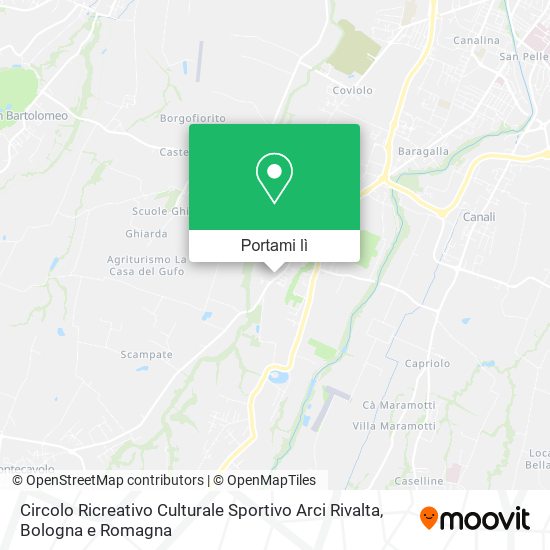 Mappa Circolo Ricreativo Culturale Sportivo Arci Rivalta
