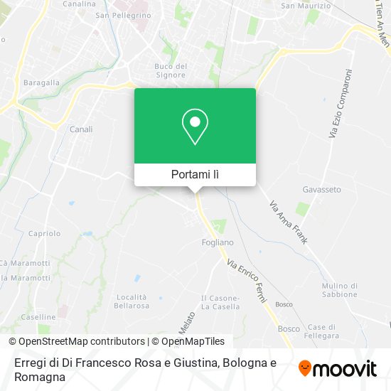 Mappa Erregi di Di Francesco Rosa e Giustina
