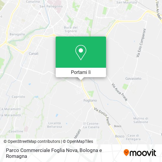 Mappa Parco Commerciale Foglia Nova