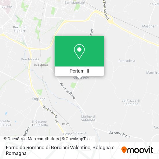 Mappa Forno da Romano di Borciani Valentino