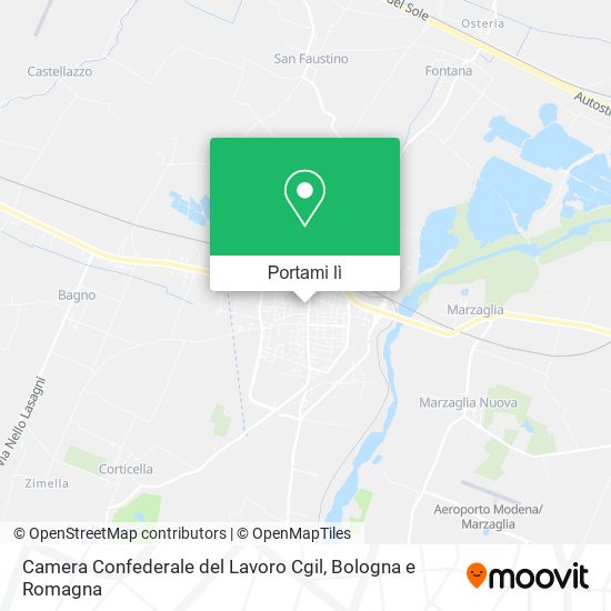 Mappa Camera Confederale del Lavoro Cgil
