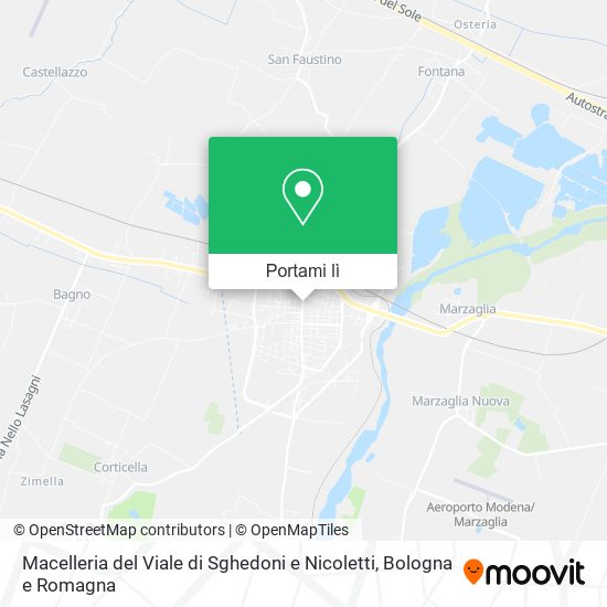 Mappa Macelleria del Viale di Sghedoni e Nicoletti