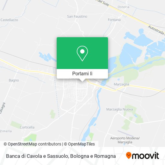 Mappa Banca di Cavola e Sassuolo