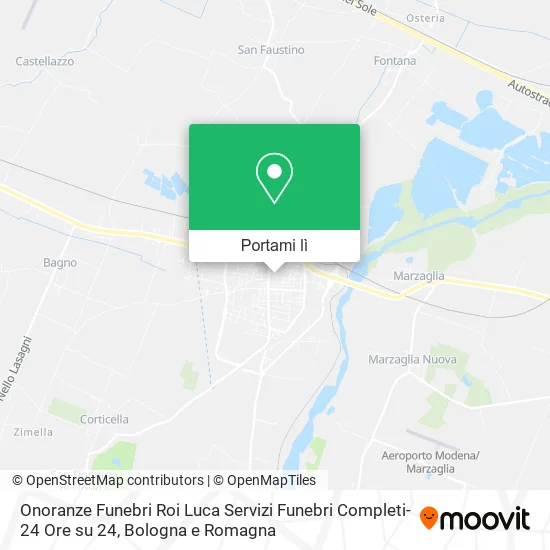 Mappa Onoranze Funebri Roi Luca Servizi Funebri Completi-24 Ore su 24