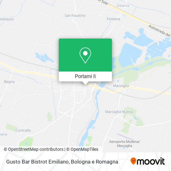 Mappa Gusto Bar Bistrot Emiliano