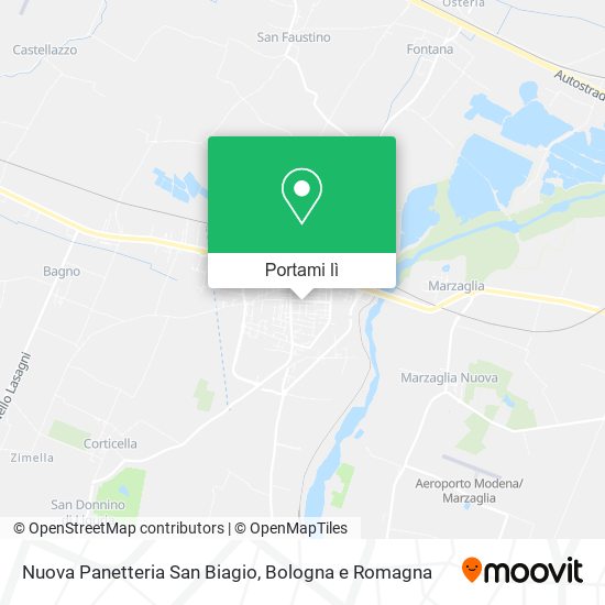 Mappa Nuova Panetteria San Biagio