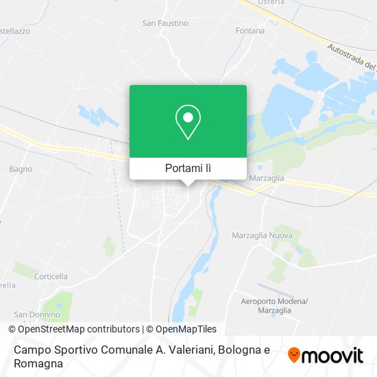 Mappa Campo Sportivo Comunale A. Valeriani