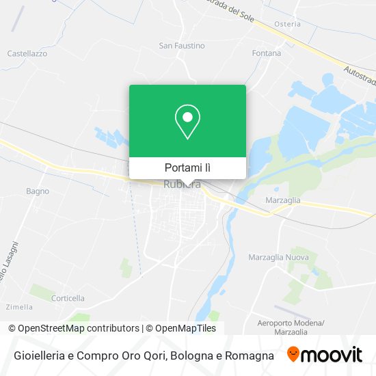Mappa Gioielleria e Compro Oro Qori