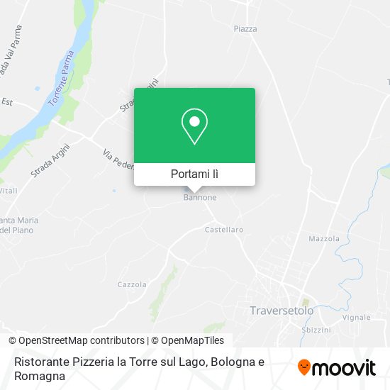 Mappa Ristorante Pizzeria la Torre sul Lago