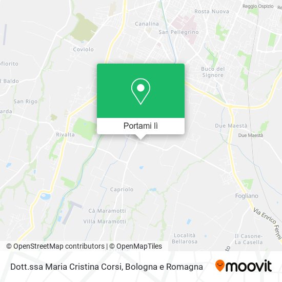 Mappa Dott.ssa Maria Cristina Corsi