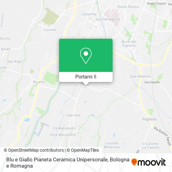 Mappa Blu e Giallo Pianeta Ceramica Unipersonale