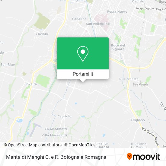 Mappa Manta di Manghi C. e F.