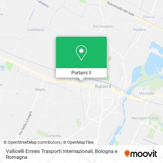 Mappa Vallicelli Ermes Trasporti Internazionali
