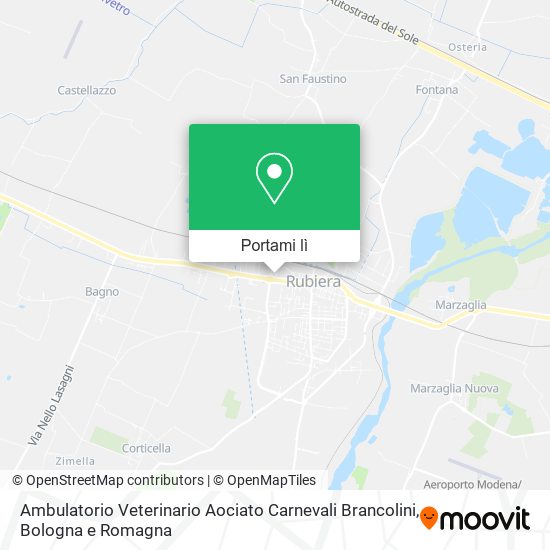 Mappa Ambulatorio Veterinario Aociato Carnevali Brancolini
