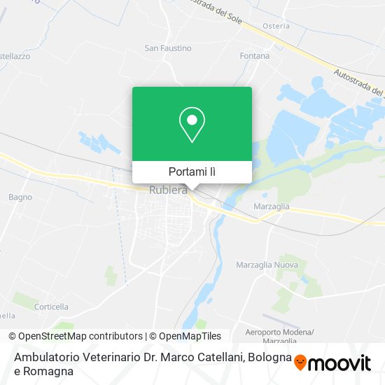 Mappa Ambulatorio Veterinario Dr. Marco Catellani