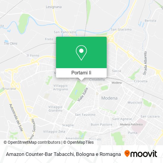 Mappa Amazon Counter-Bar Tabacchi