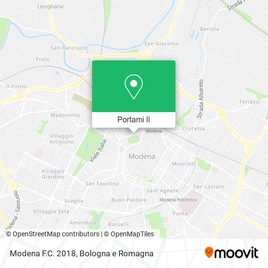 Mappa Modena F.C. 2018