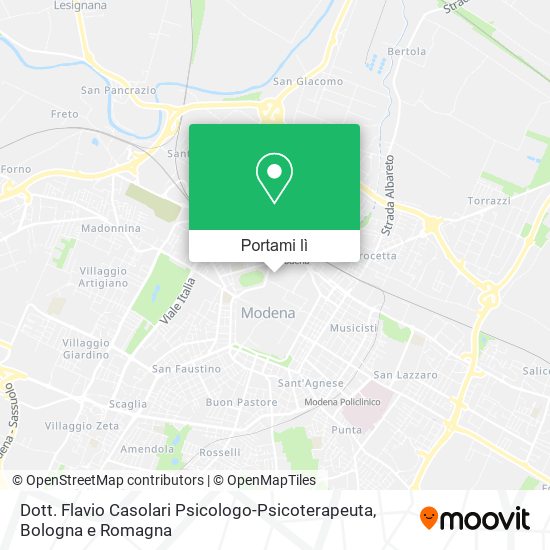 Mappa Dott. Flavio Casolari Psicologo-Psicoterapeuta