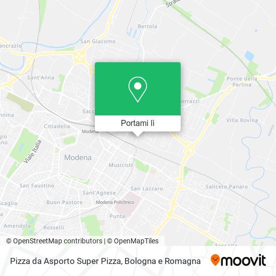 Mappa Pizza da Asporto Super Pizza