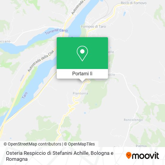 Mappa Osteria Respiccio di Stefanini Achille