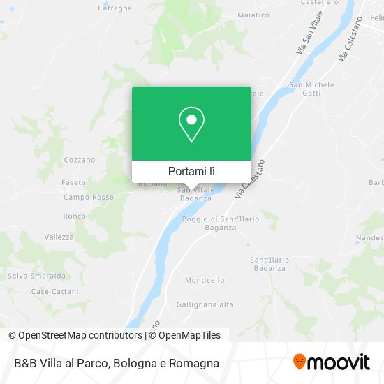 Mappa B&B Villa al Parco