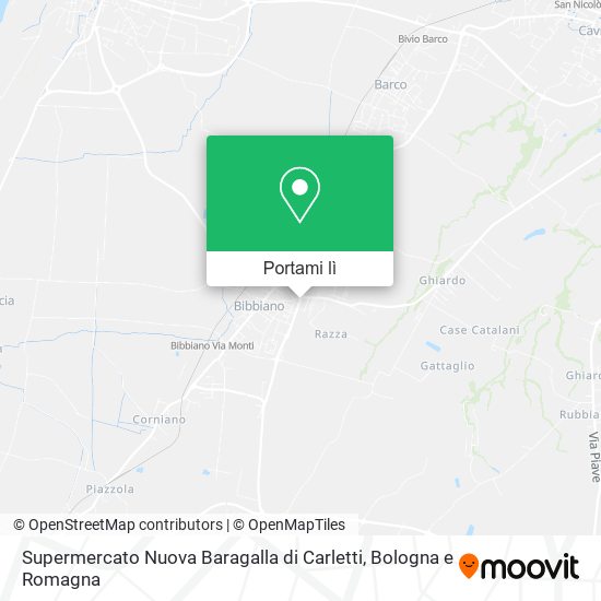 Mappa Supermercato Nuova Baragalla di Carletti