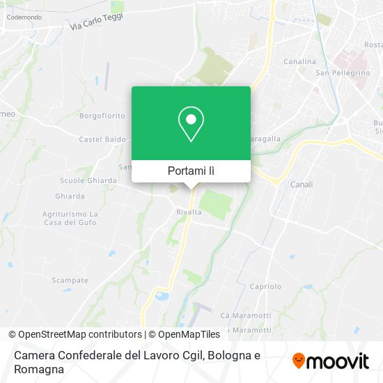 Mappa Camera Confederale del Lavoro Cgil