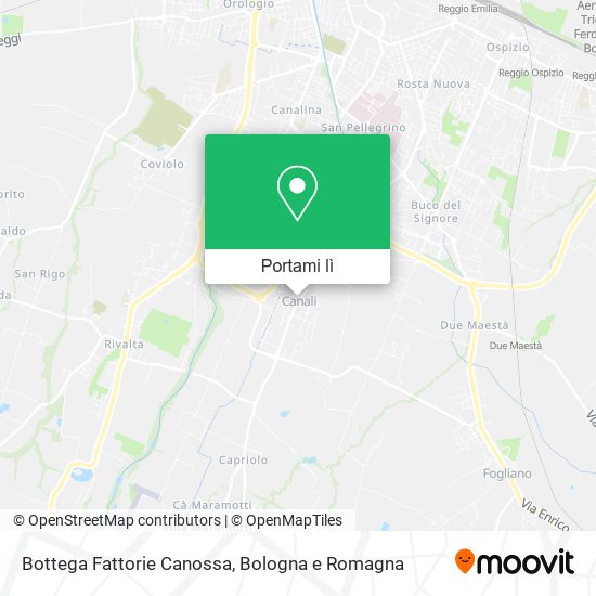 Mappa Bottega Fattorie Canossa