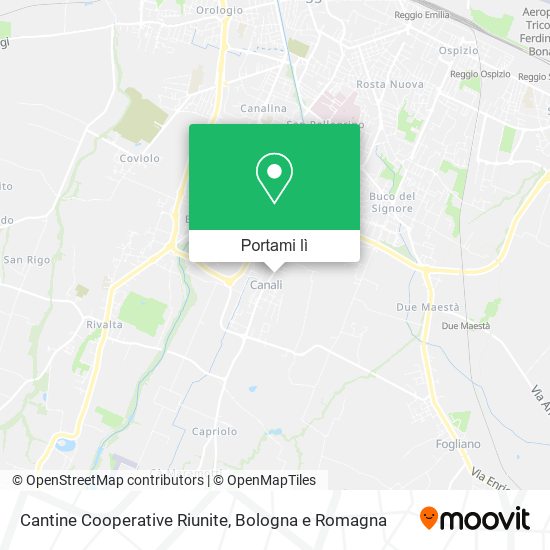 Mappa Cantine Cooperative Riunite