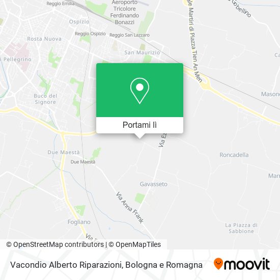 Mappa Vacondio Alberto Riparazioni